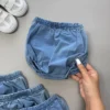 شورت جین کاغذی بچگانه 941